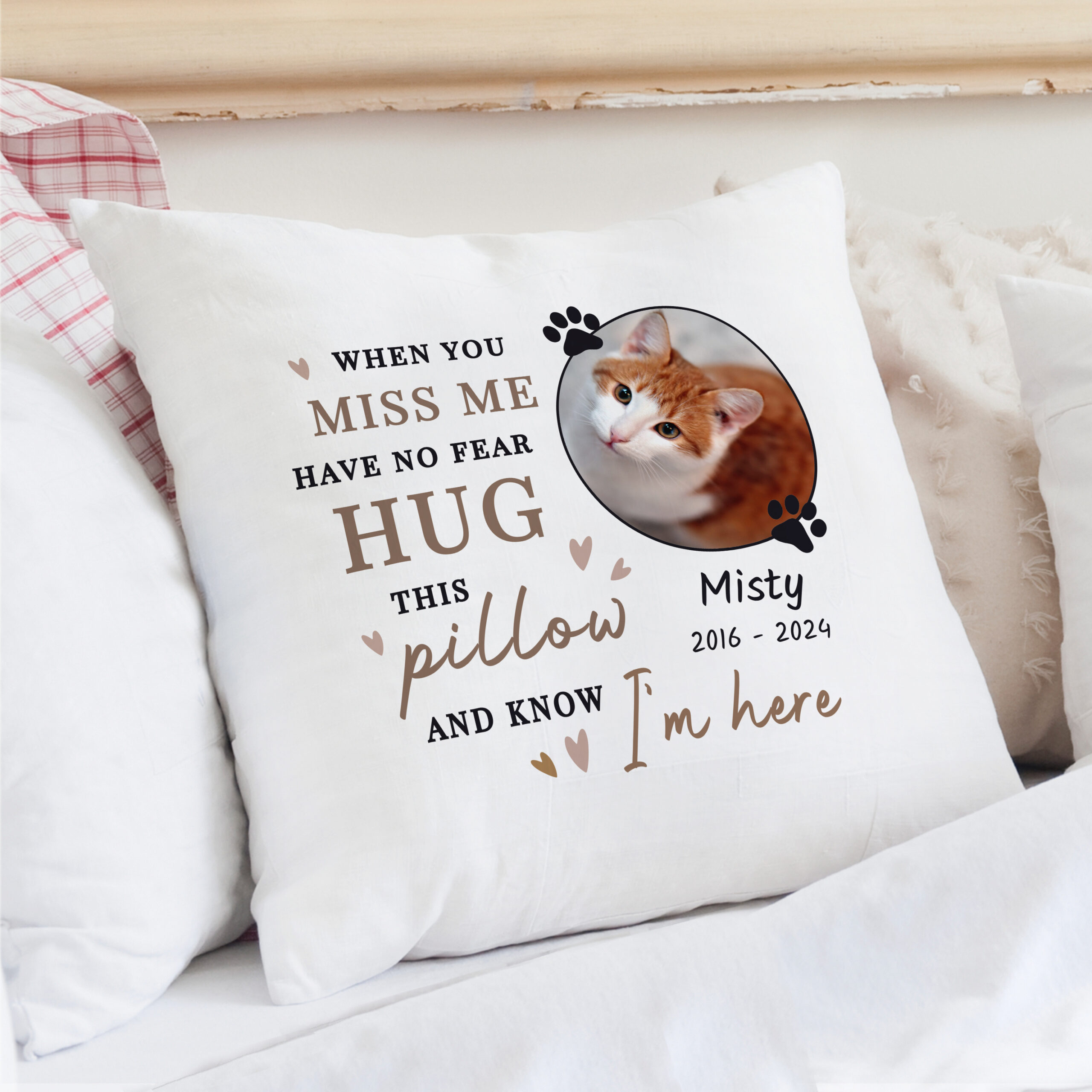 Personalised Memorial Pet Photo Upload Cushion - Image 3