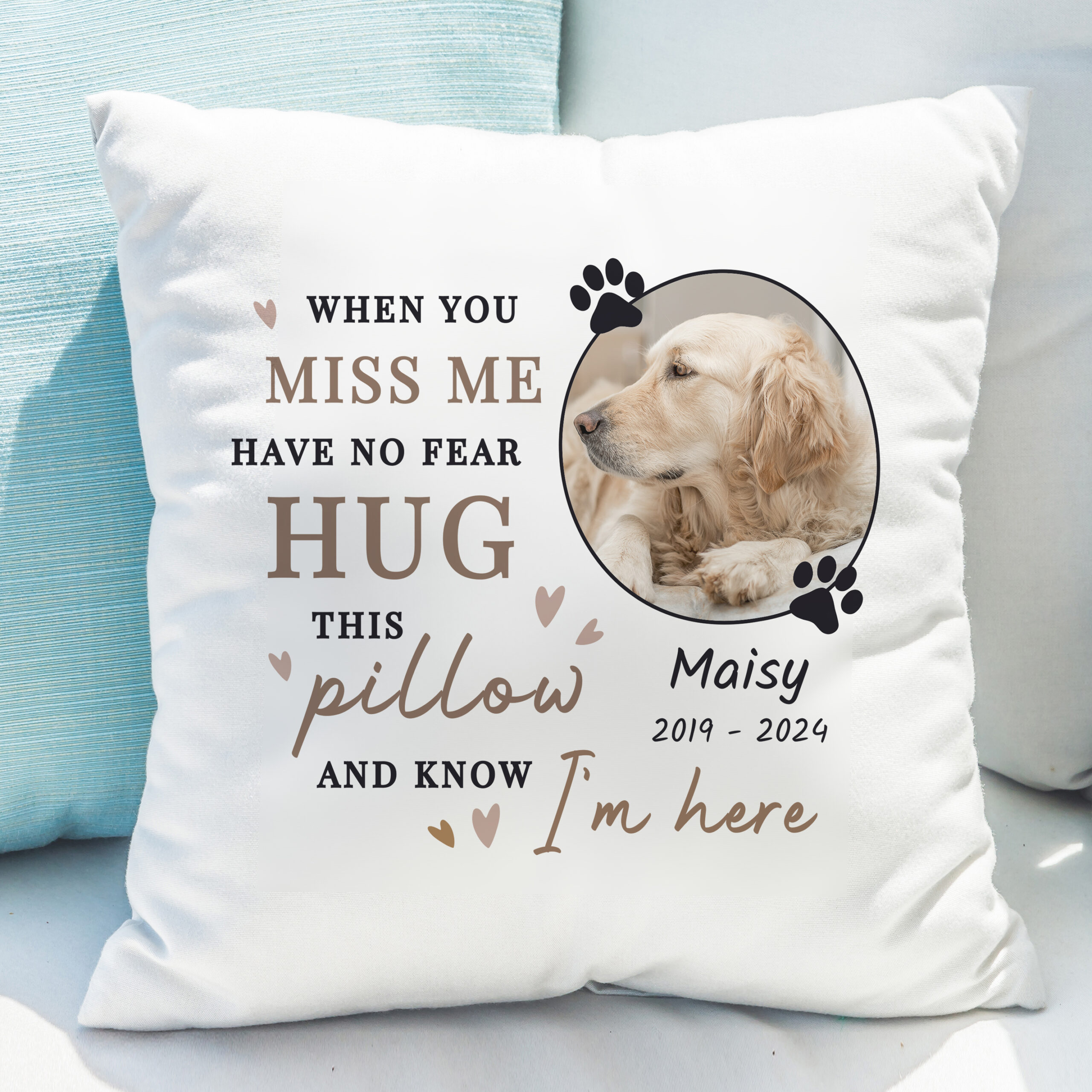 Personalised Memorial Pet Photo Upload Cushion - Image 4