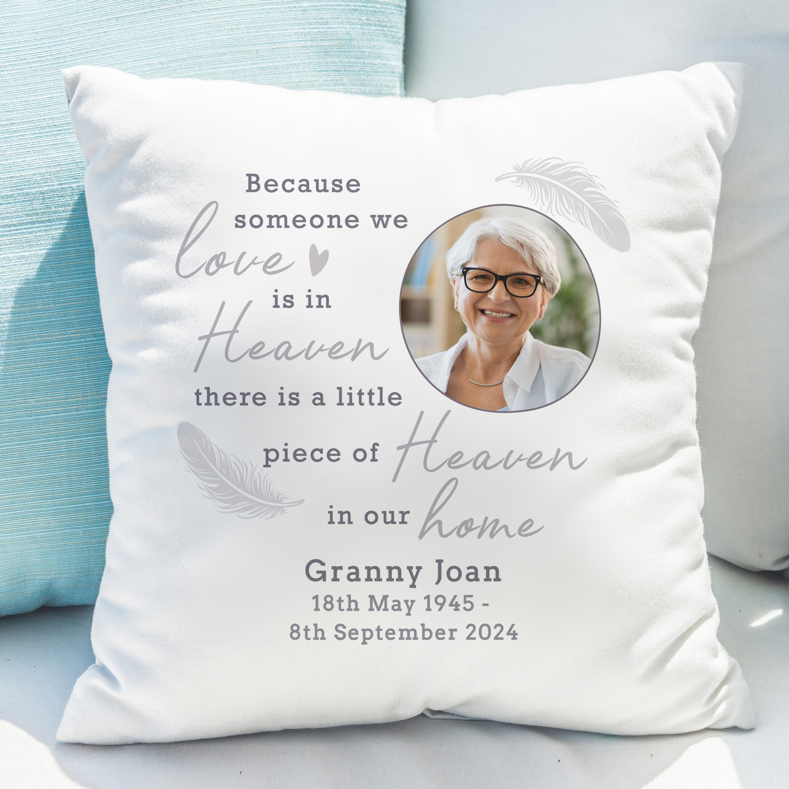 Personalised Memorial Photo Upload Cushion - Image 3