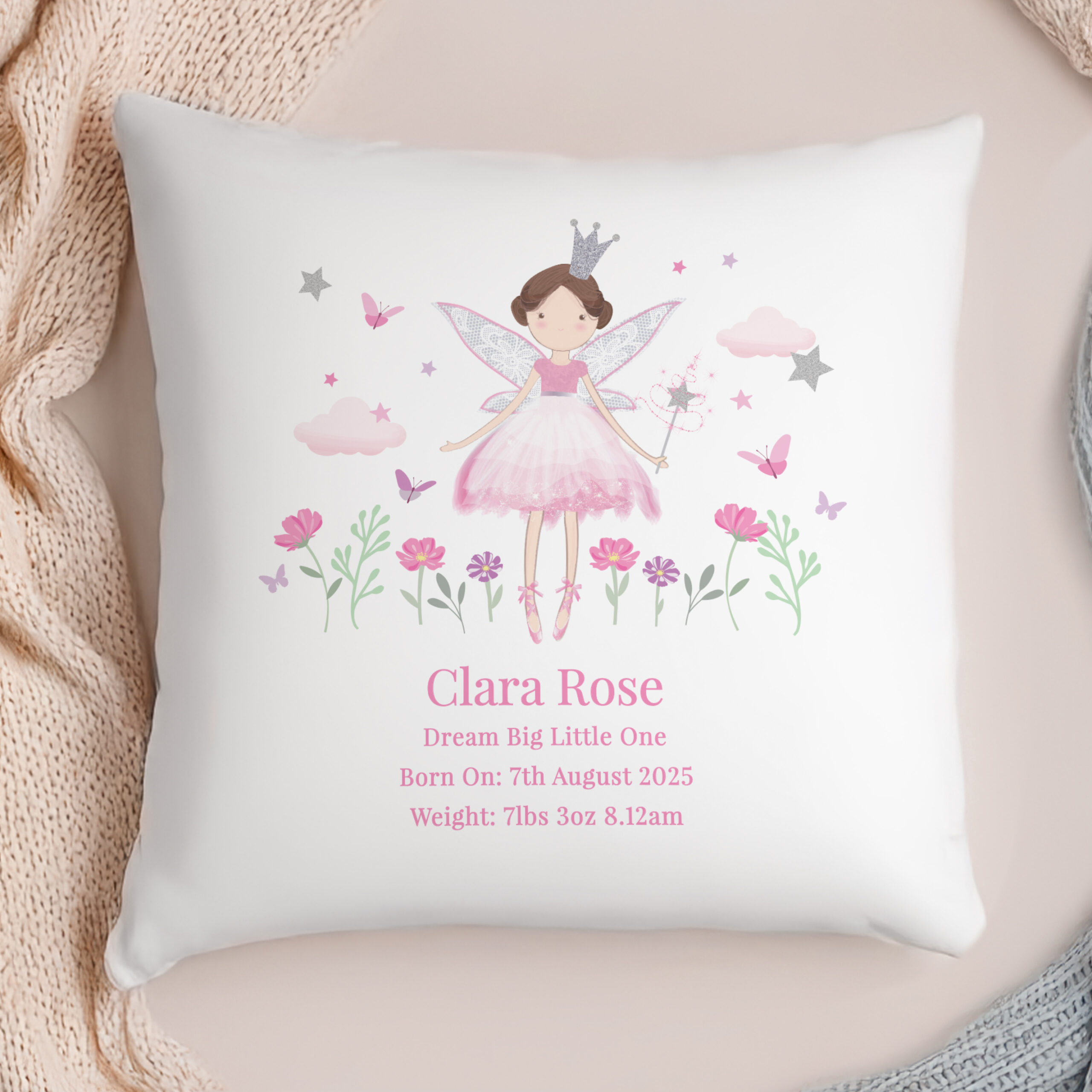 Personalised Fairy Princess Cushion - Image 2