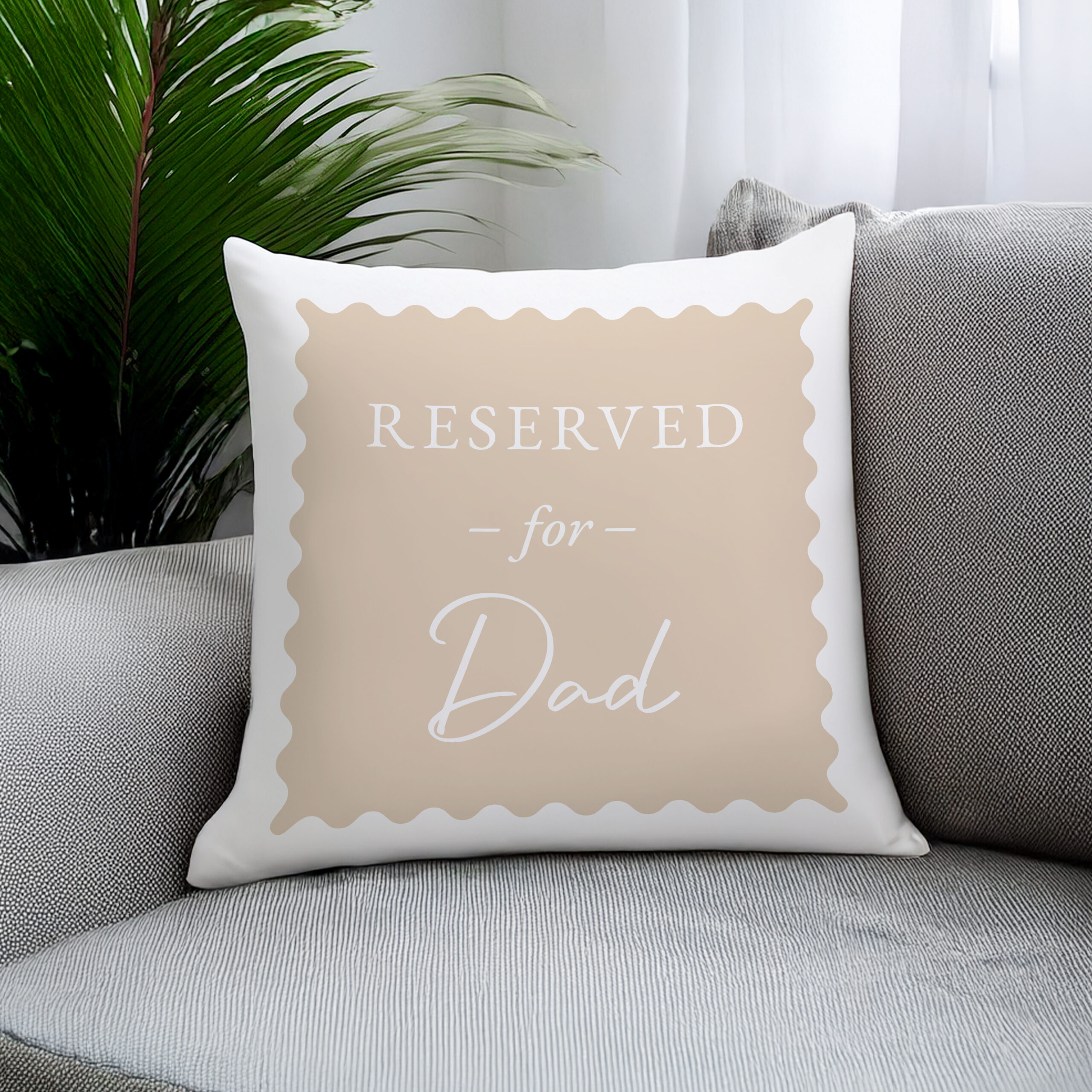 Personalised Cream Reserved For Cushion - Image 2