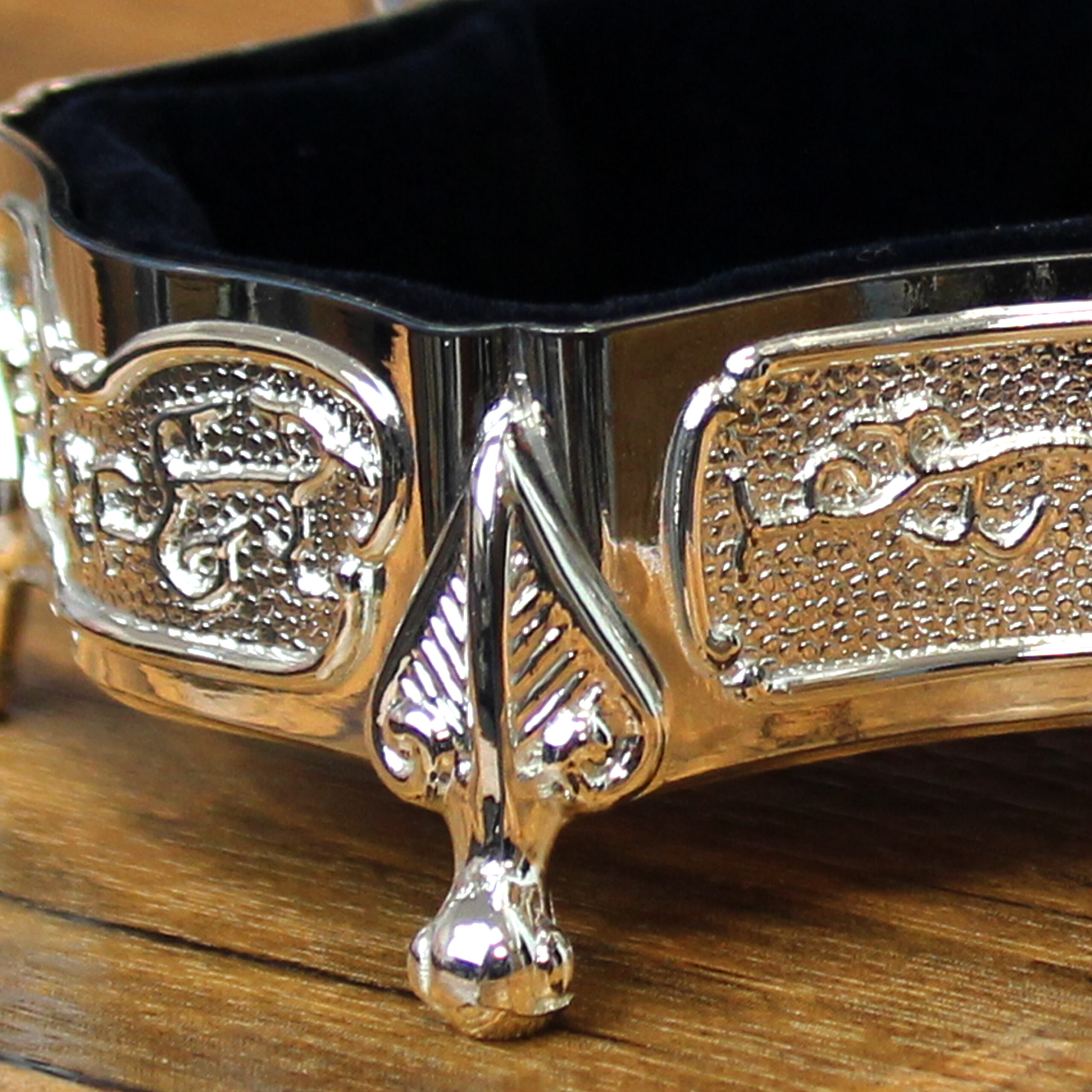 Personalised Small Silver Plated Jewellery Box - Image 5