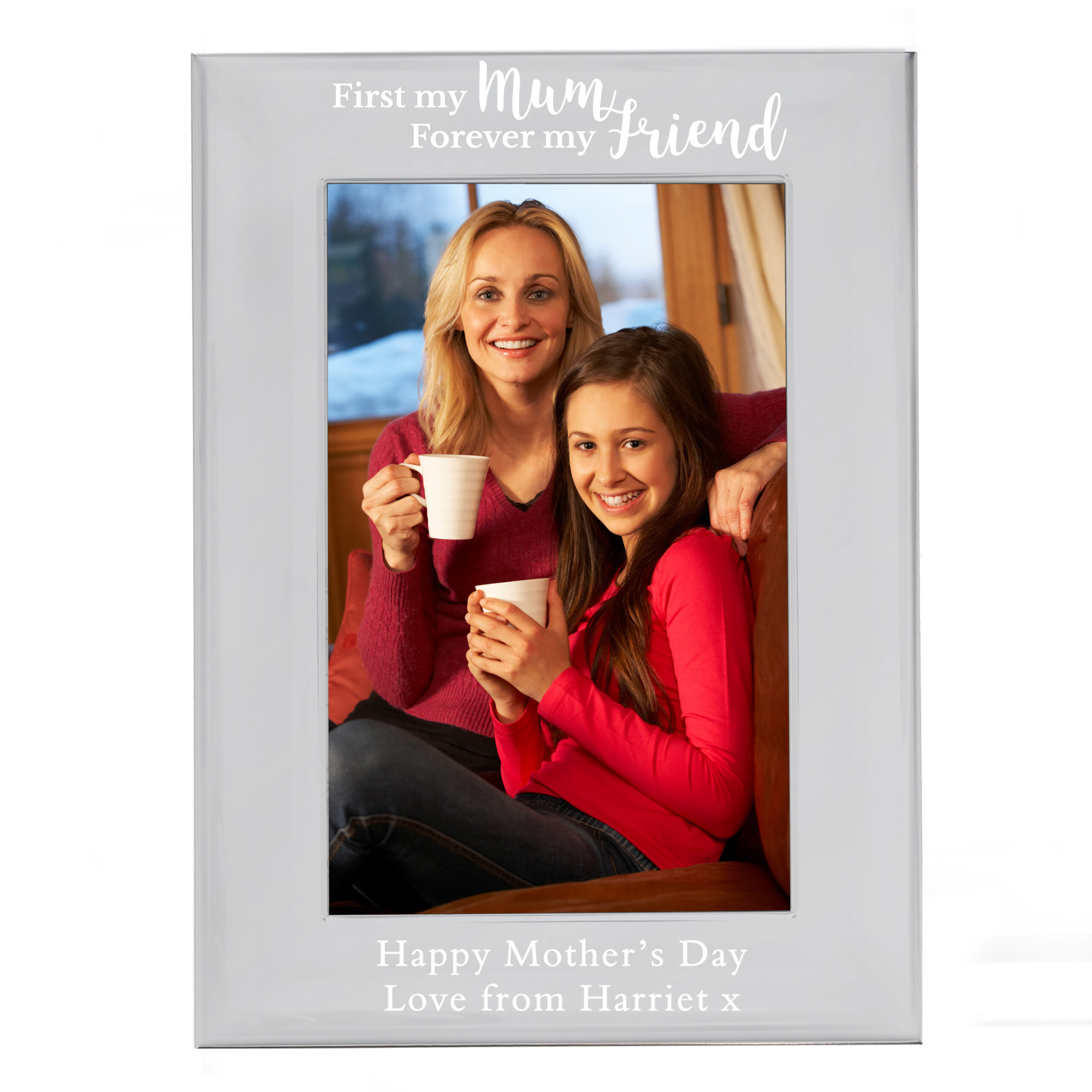 Personalised First My Mum...6x4 Silver Photo Frame - Image 3