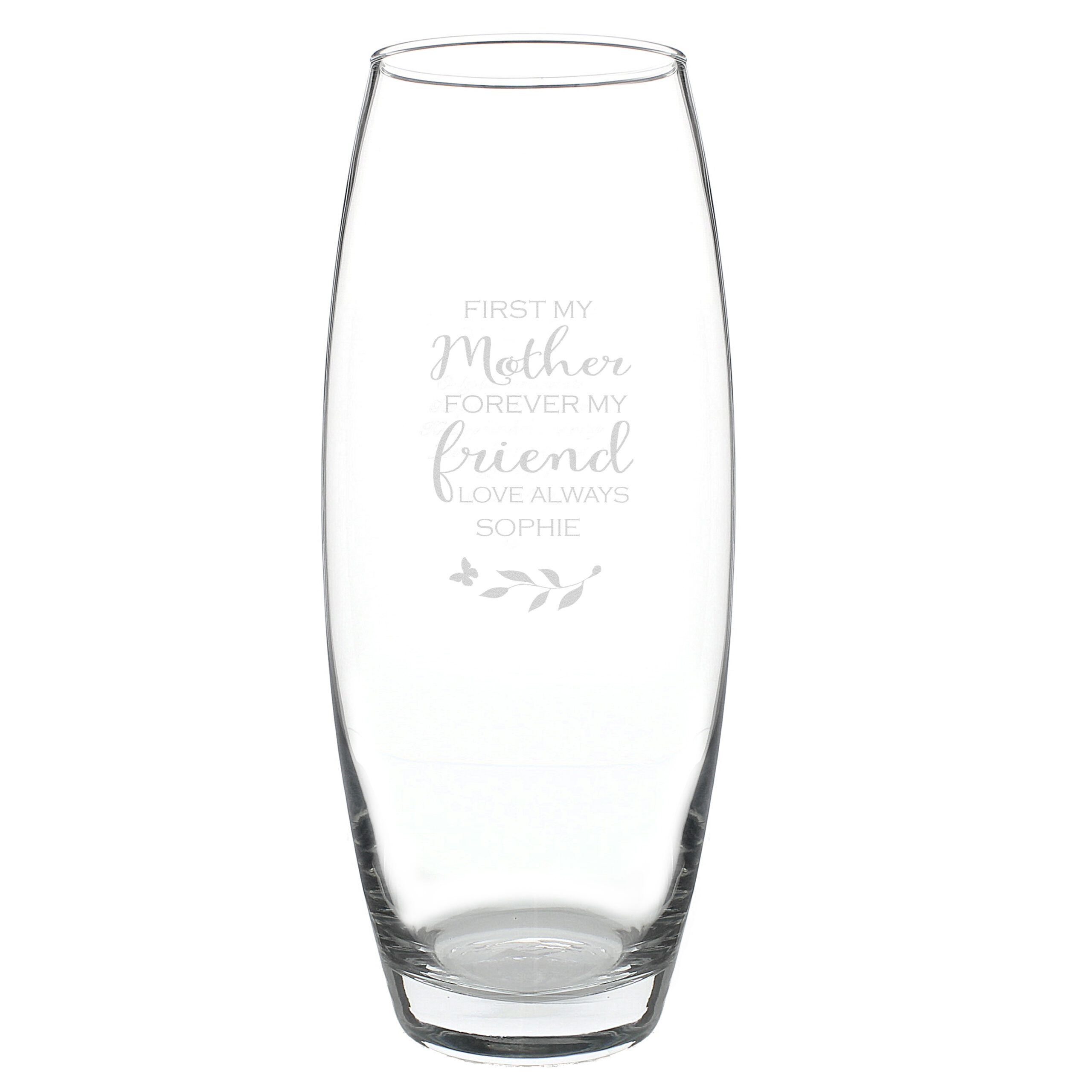 Personalised First My Mother Forever My Friend Bullet Vase - Image 2