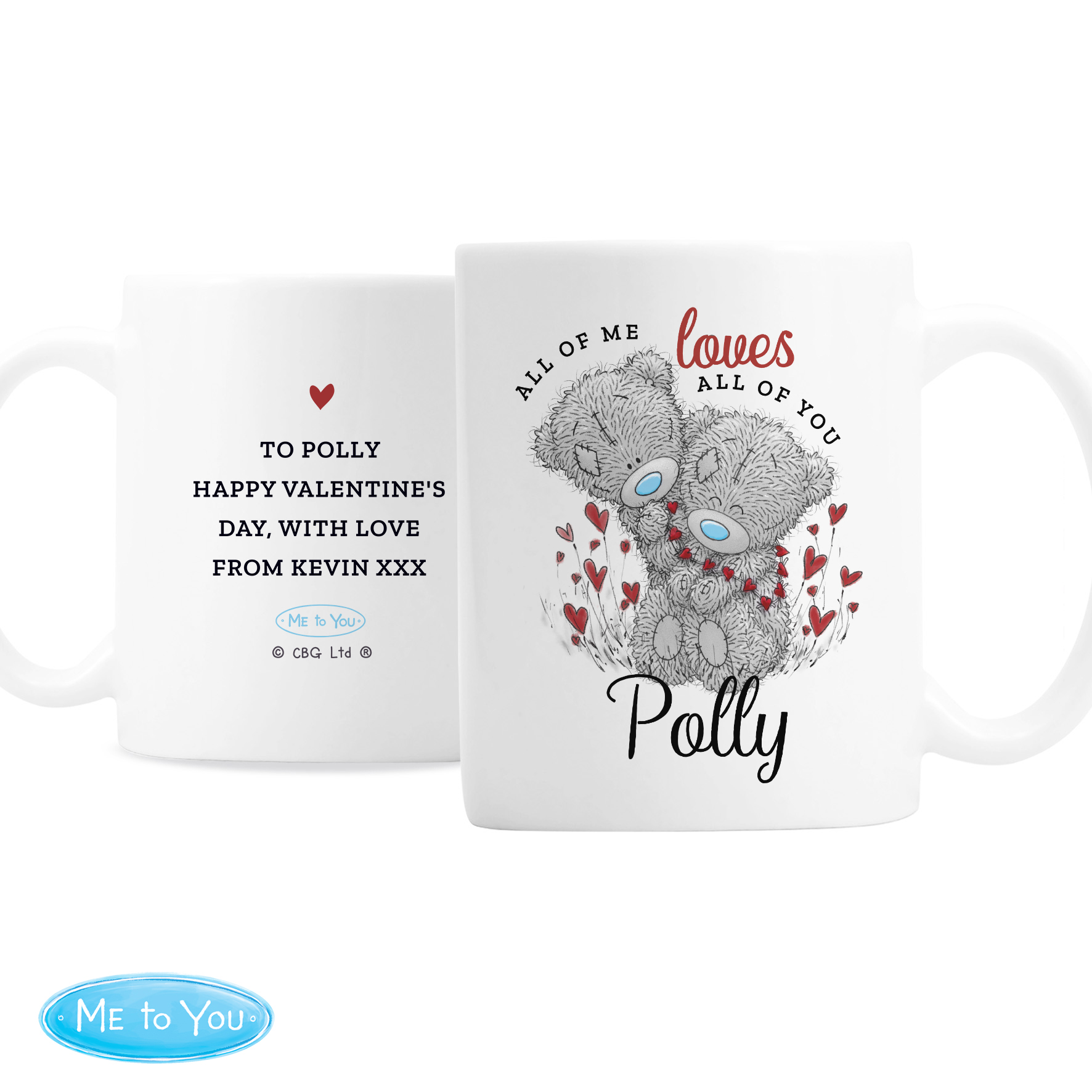 Personalised Me to You Valentine Mug - Image 2