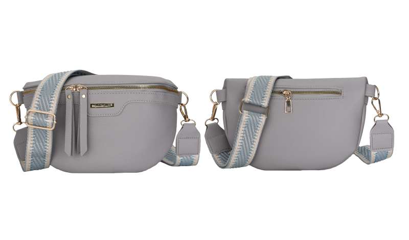 Cross Body Bum Bag Grey - Image 2