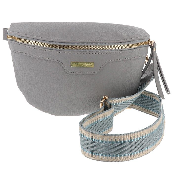 Cross Body Bum Bag Grey