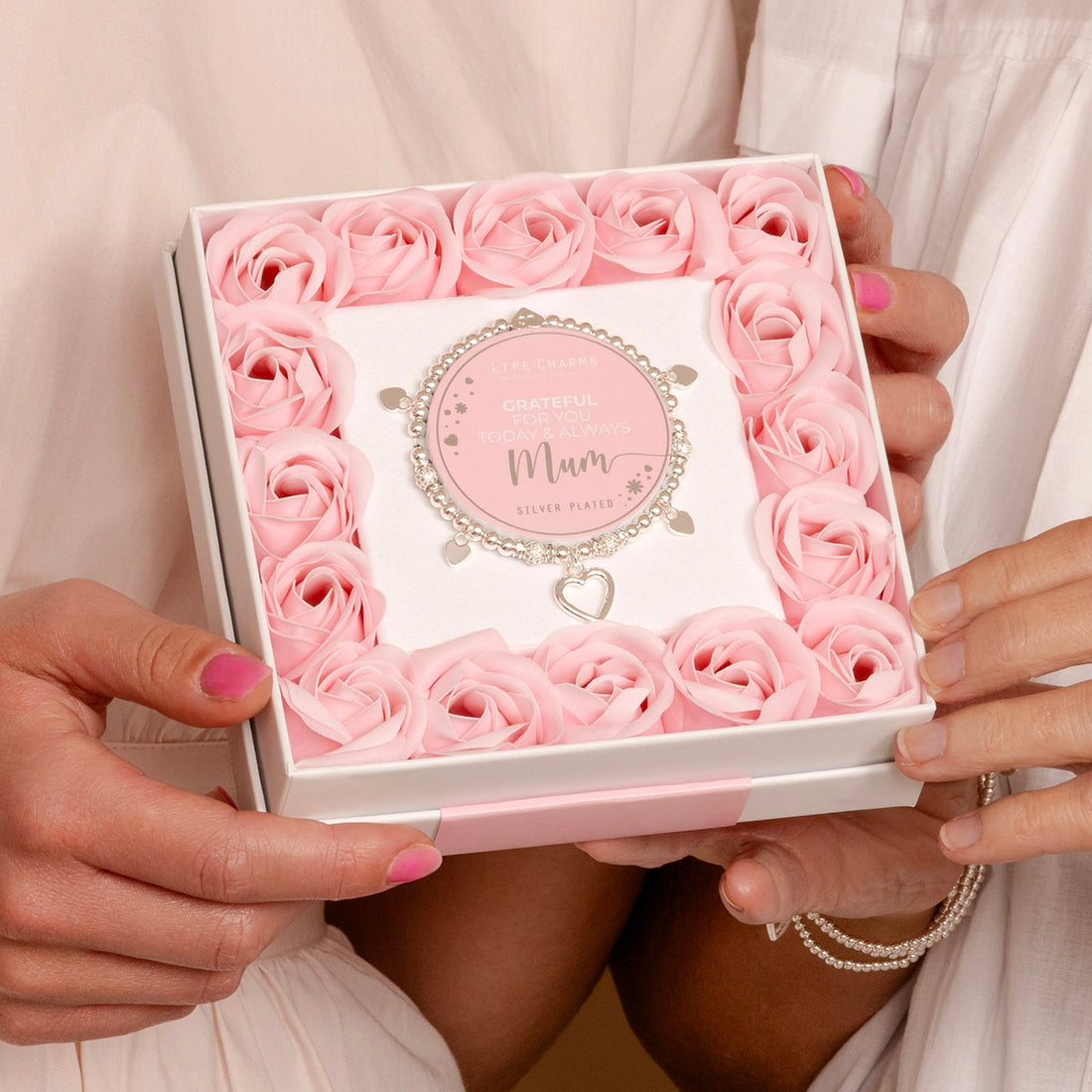 Mother's Day flower box with sleeve - Grateful for you today and always Mum