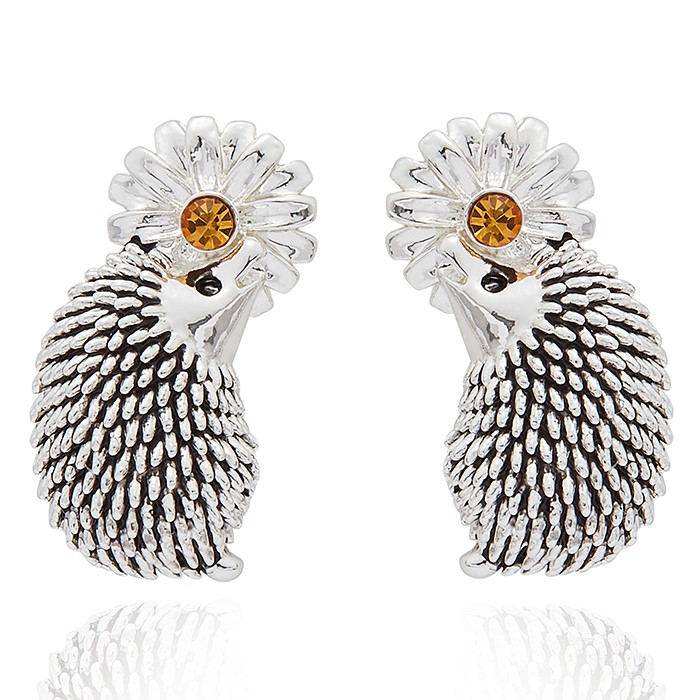 Fox Under The Moon Silver Plated Earrings Friends - Image 3