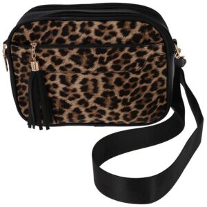 Front Pocket Crossbody Bag Leopard