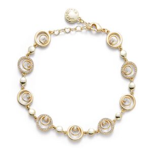 Eternal Double Circles Gold Plated Bracelet