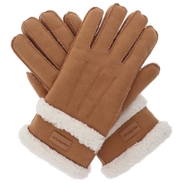 Luxury Faux Sheepskin Gloves - Image 2