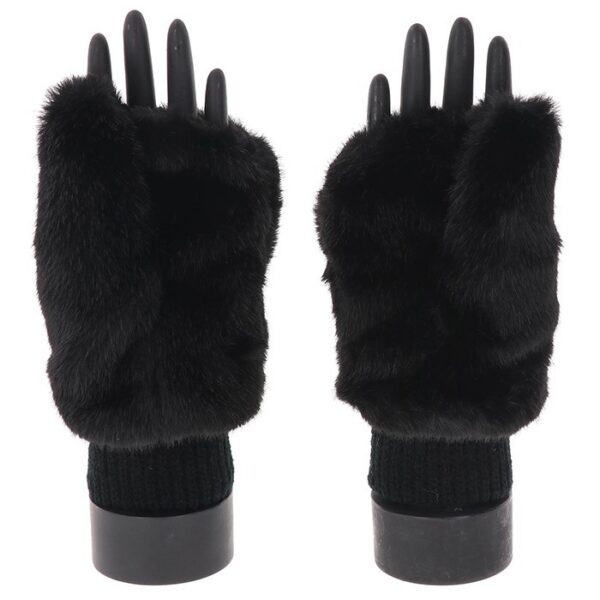 Faux Fur Folding Fingers Gloves - Image 7