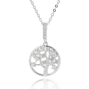Tree of Life Elegant Silver Plated Necklace
