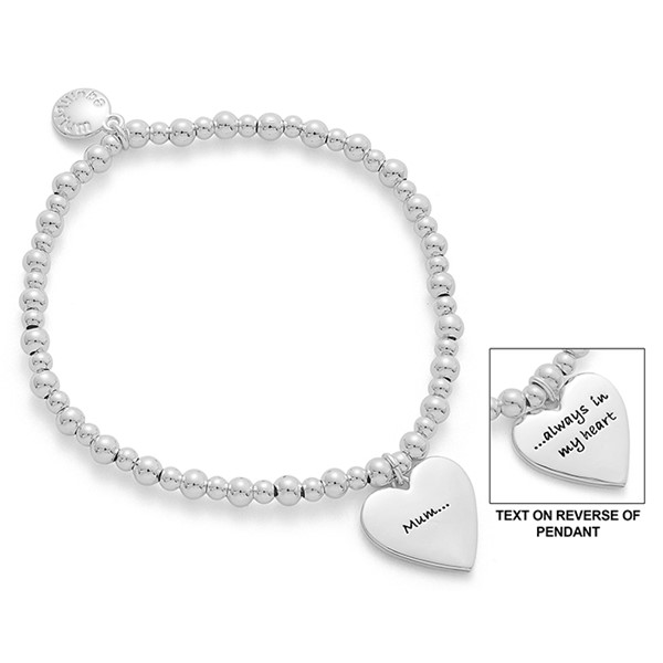 Treasured Sentiment Silver Plated Bracelet Mum