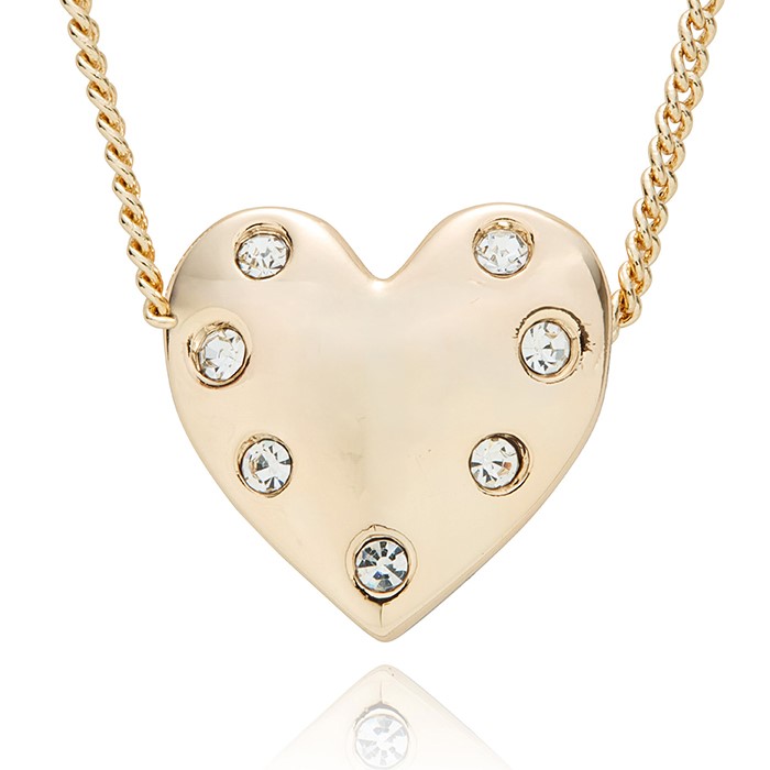 Simply Timeless Elegant Gold Plated Heart Necklace