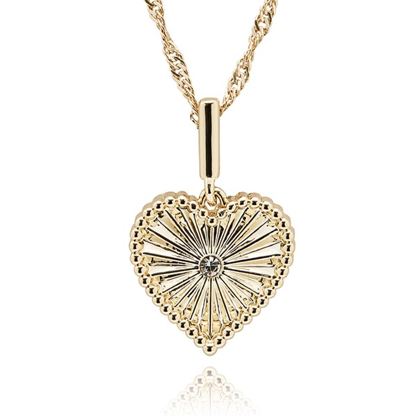 Simply Timeless Stylish Gold Plated Heart Necklace