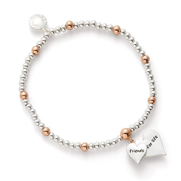 Two Hearts Two Tone Bracelet Friends Life