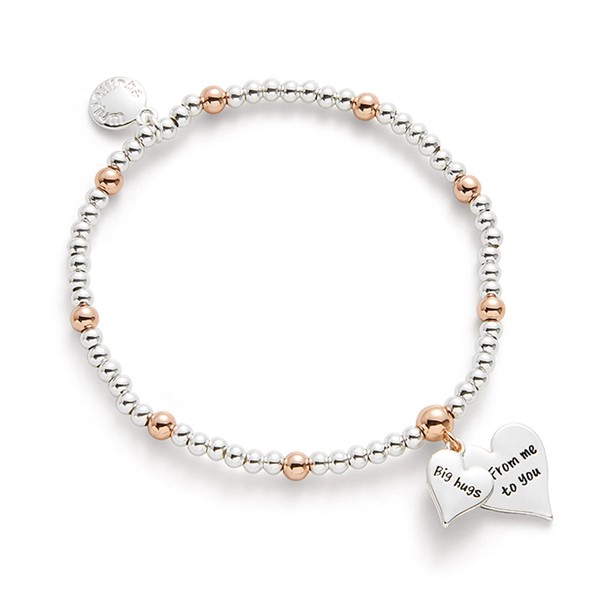 Two Hearts Two Tone Bracelet Big Hugs