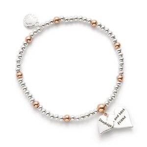 Two Hearts Two Tone Bracelet Daughter