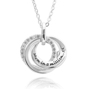 Entwinded Sentiment Silver Plated Necklace Mum