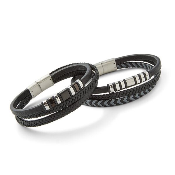 EQ For Men Triple Leather Bracelet