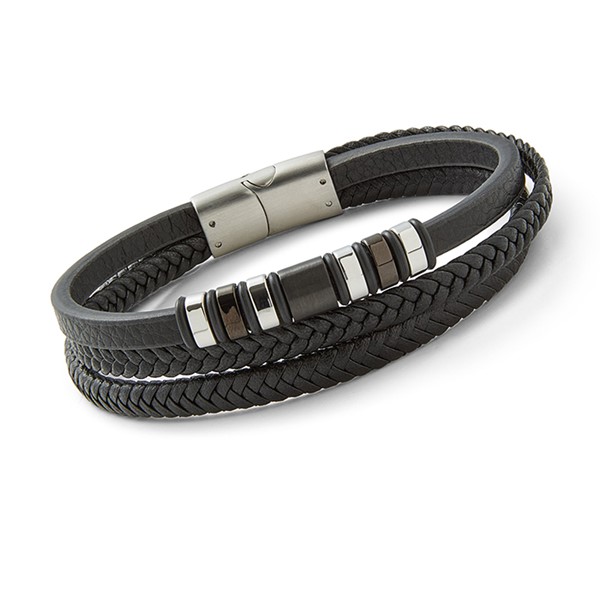 EQ For Men Triple Leather Bracelet