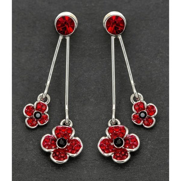 Equilibrium Double Poppy Earrings