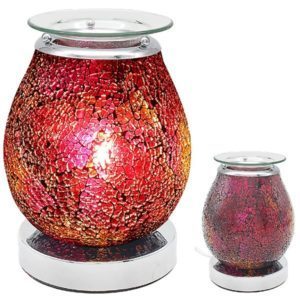Desire Aroma Glass Lamp Mosaic Red Wax Melt/Oil Burner