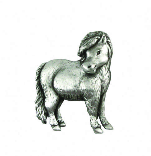 Pewter Shetland Pony Lapel Pin