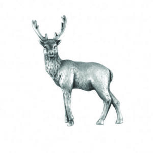 Pewter Stag Standing Lapel Pin