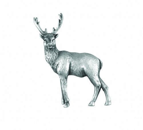 Pewter Stag Standing Lapel Pin