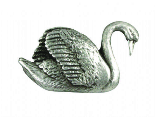 Swan Pewter Lapel Pin